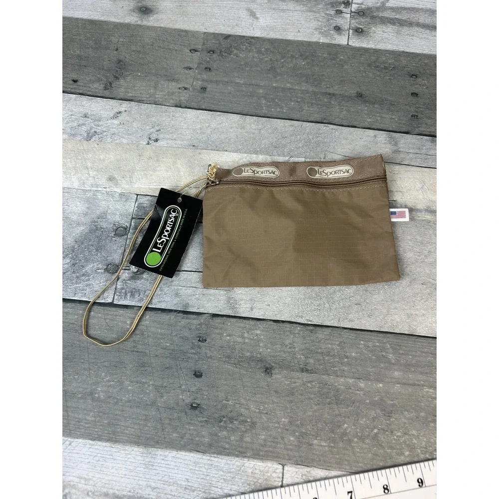 Lesportsac Beige Cosmetics Bag 11x8x4